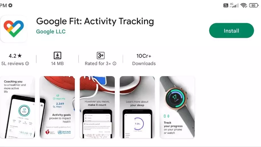 Google Fit - 10 best exercise and workout apps for android